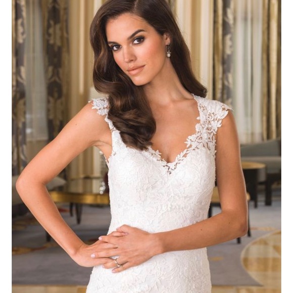 👰🏻Justin Alexander ‘8858’ Wedding Gown Lace Back - Picture 8 of 8